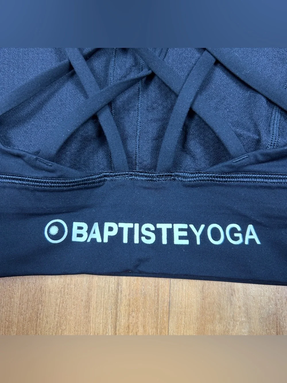 Lululemon Black Sports Bra Strappy Back Size‎ 6 Yoga Workout Athleisure